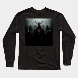 The Dark Army of the Vikings | Black and Gold Long Sleeve T-Shirt